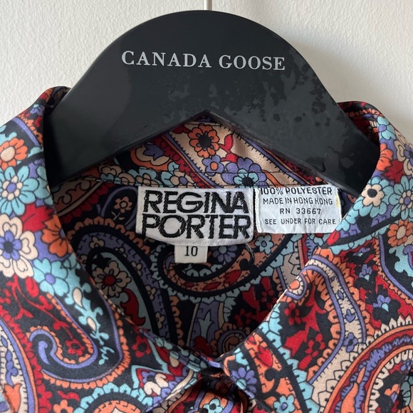 Regina Porter Vintage Floral Button-up Blouse - Picture 2 of 6